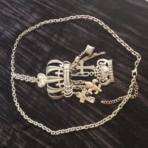 ⚜ Seller Favorite! ⚜ crowns 👑 crosses 28" silver chain